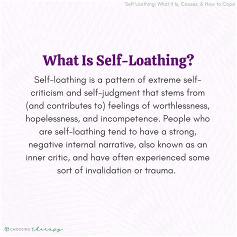 Causes of Self-Loathing & How to Overcome It