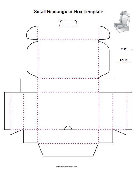 Free Printable Small Rectangular Box Template. Free Printable Small Rectangular Box Template t ...