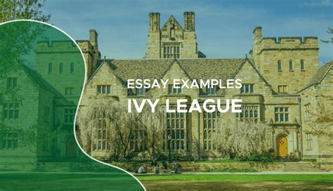 Ivy League Essay Examples | College Essay Examples Ivy League