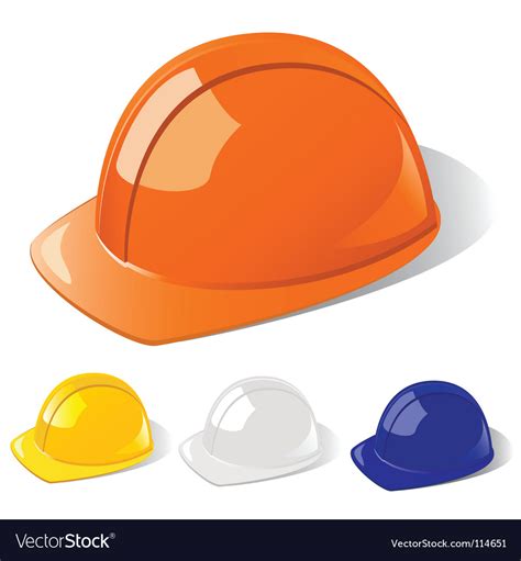 Construction workers hard hat Royalty Free Vector Image