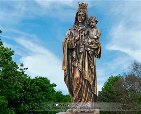 Our lady of Mt. Carmel bronze statue | Religious Sculpture