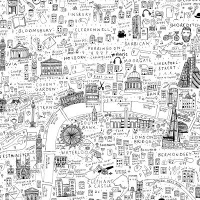 Colouring Map of London | House of Cally | Colour Your Own Map