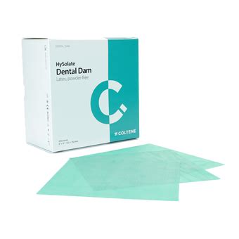 HySolate Latex Dental Dam Green medium 6x6, 360 pcs - Dental Brands