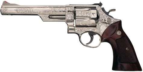 Engraved Smith & Wesson Model 29-2 Double Action Revolver