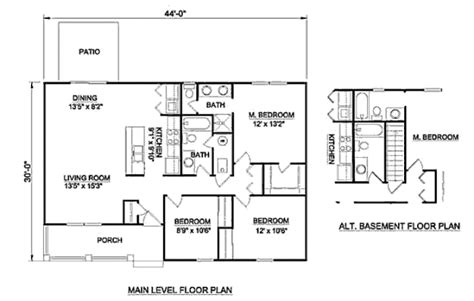 1200 Sq Ft House Plans 3 Bedroom Single Floor Plan | www.resnooze.com