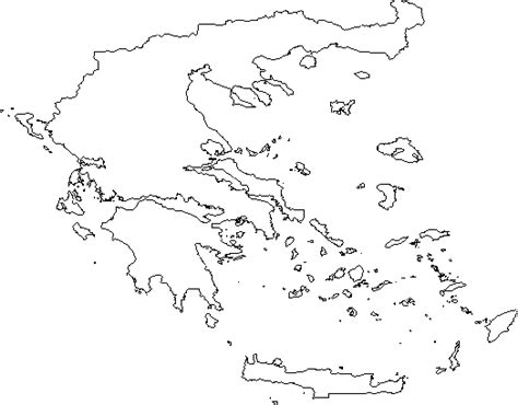 Blank Greek Map