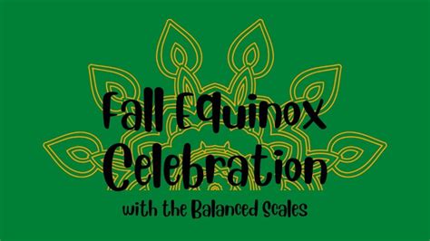 Fall Equinox Celebration