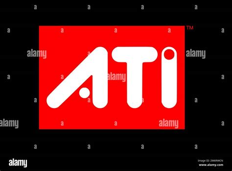 ATI Technologies, Logo, Black background Stock Photo - Alamy