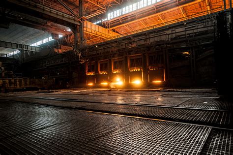 Working Open Hearth Furnace Stock Photo - Download Image Now - iStock