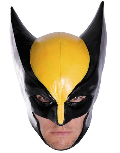 Marvel Wolverine Mask Mens Deluxe Superhero Halloween Costume Accessory ...