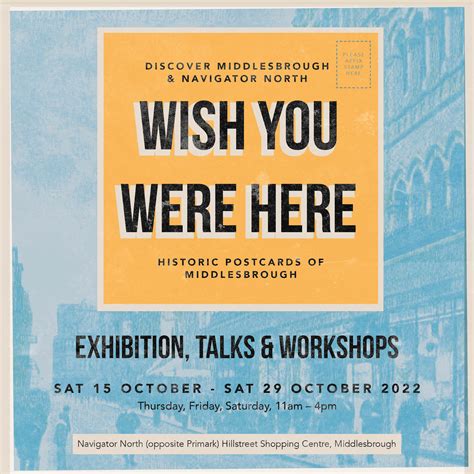 ‘Wish You Were Here’ exhibition and events programme - Historic Quarter