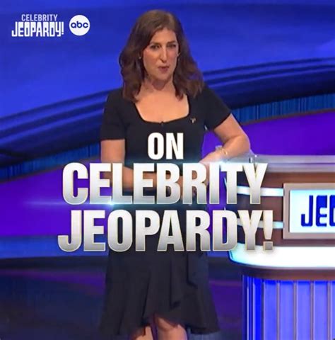 Celebrity Jeopardy! host Mayim Bialik stuns in little black dress for ...