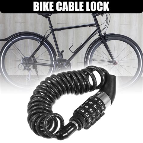 Portable Bike Lock Anti-theft Security Code Lock Bicycle Alloy Lock ...