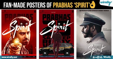 These Fan-Made Posters Of Prabhas & Vanga's Spirit Movie Are Pure Mass Stuff - Wirally