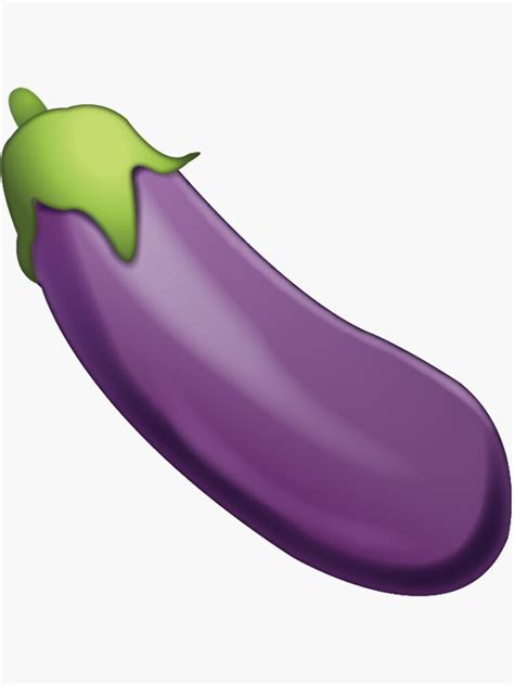 "Eggplant emoji" Sticker by Fraser66420 | Redbubble