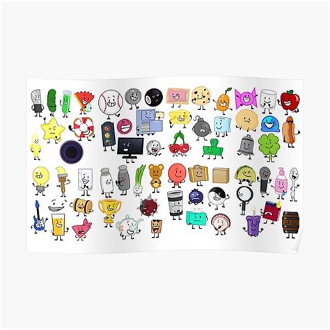 "inanimate insanity-all characters" Poster for Sale by LondownDesign | Redbubble