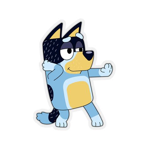 Bluey Bandit Dancing Stickers - Etsy UK