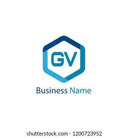 Initial Letter Gv Logo Template Design Stock Vector (Royalty Free ...