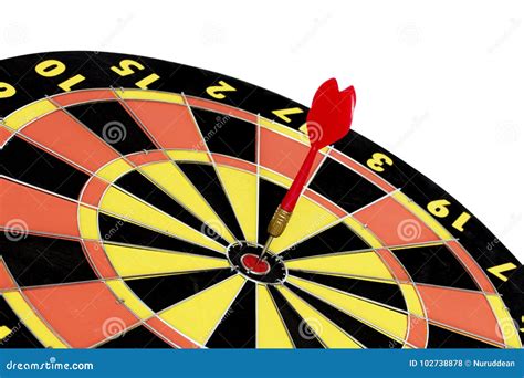 Dart Target Board, Abstract of Success on White Background Stock Photo ...