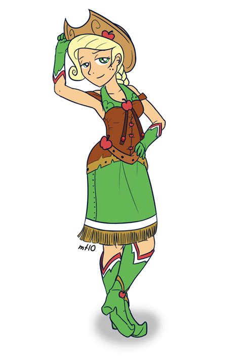 Humanized Applejack in Dress by empty-10 on DeviantArt