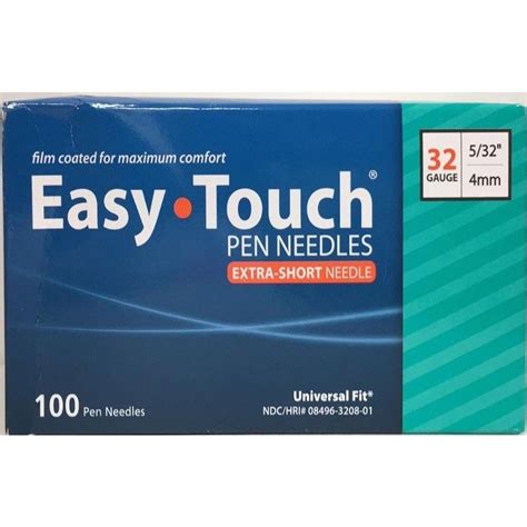 Buy Easy Touch Pen Needles 32g, 5/32 Inch (4mm) on ritewaymed.com