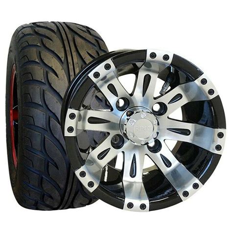 Yamaha DRIVE Golf Cart Street Tire/Wheel & 3" Lift Kit Bundle