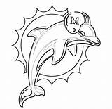 Miami Dolphins From NFL Coloring Sheet Printable  Pages sketch template