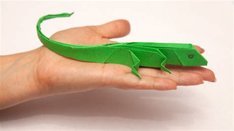 How to make an origami paper lizard | #Origami #lizard - YouTube