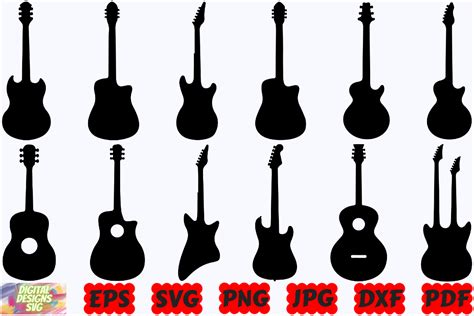 Guitar SVG | Electric Guitar SVG | PNG Graphic by DigitalDesignsSVGBundle · Creative Fabrica