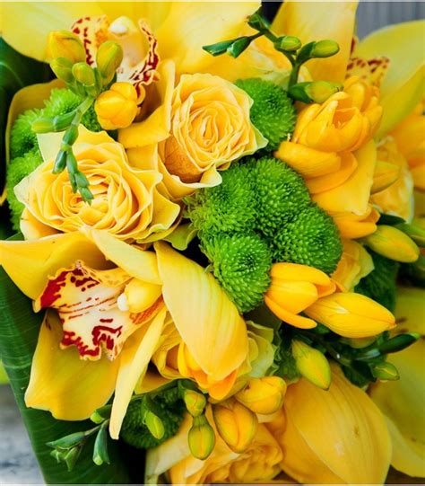 Bouquet de mariée jaune, Mariage en fleurs Montreal