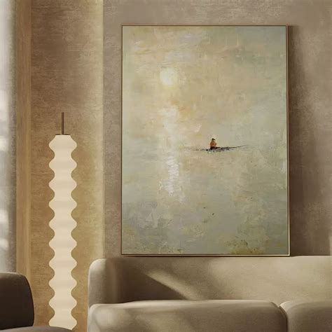 minimalist landscape acrylic painting minimalist landscape art for living room