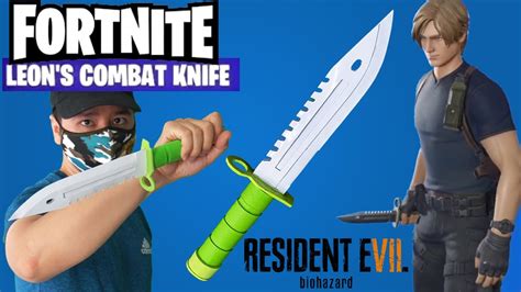 Craft Leon's Combat Knife Fortnite || How To Make Resident Evil Knife ...