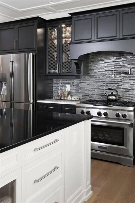 15 Beautiful Black Quartz Countertops Design Ideas - Nikki's Plate