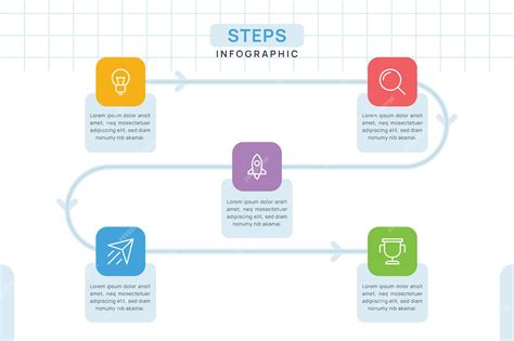 Premium Vector | Steps infographic template for presentation