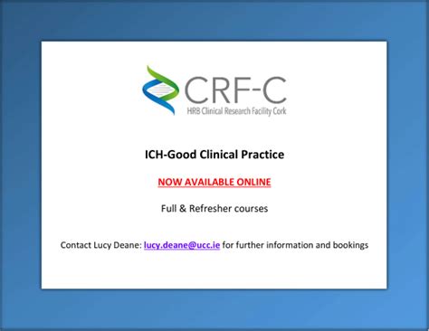 ICH GCP Training Courses | HRB Clinical Research Facility