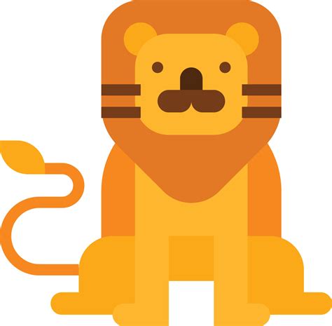 lion animal circus - flat icon 14014294 Vector Art at Vecteezy