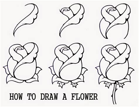 How to draw a flower easy step by step - Learn To Draw And Paint