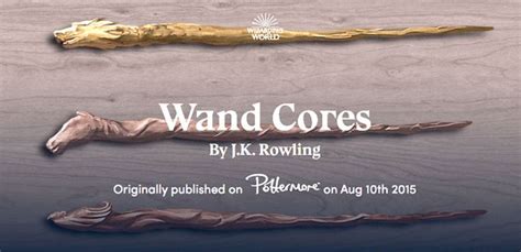 Wand Cores | Wizarding World | Wand cores, Wands, Harry potter wand