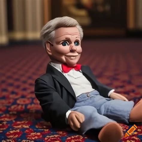 Photorealistic kevin mccarthy doll on congress floor