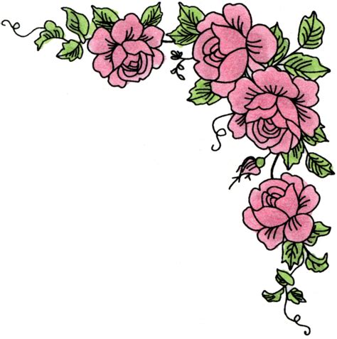 Rose Border In Png - ClipArt Best