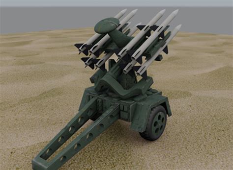 Surface Air Missile Launcher 3d Model