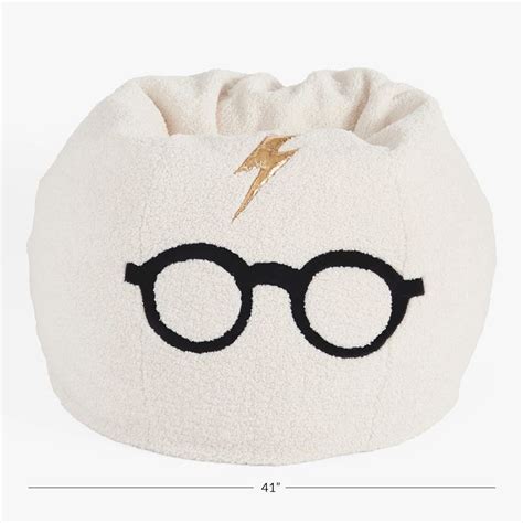 Harry Potter™ Lightning Bolt/Glasses Bean Bag Chair | Pottery Barn Teen