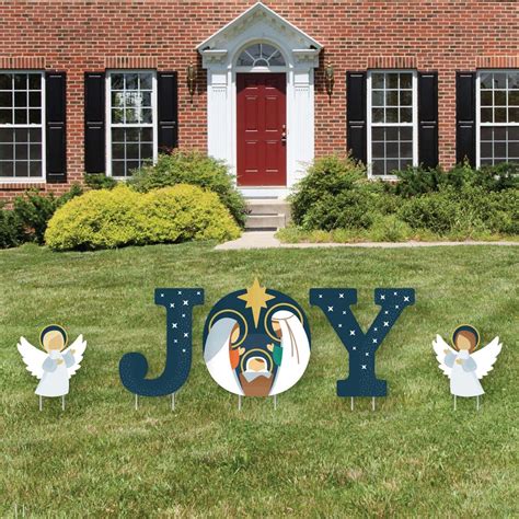 Big Dot of Happiness Holy Nativity - Yard Sign Outdoor Lawn Decorations - Manger Scene Religious ...