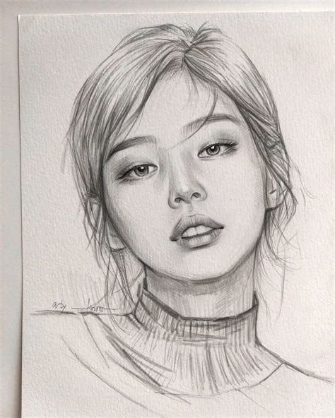 jennie Line Art Drawing Simple