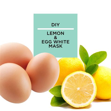 DIY Acne-Fighting Lemon and Egg White Mask | Natural face mask, Egg ...