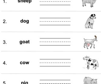 Farm Animal Sounds Worksheet