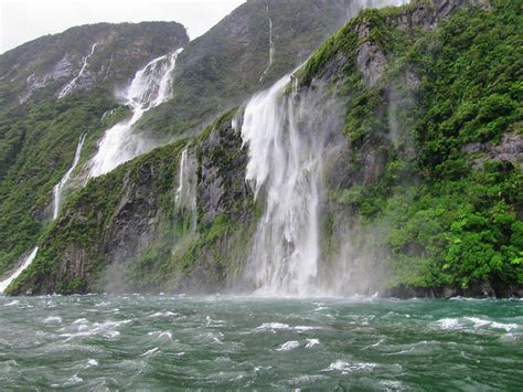 Milford Sound Waterfalls Photograph by Rich Beekman - Pixels