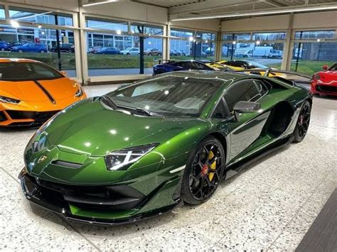 Dark Green Lamborghini Aventador