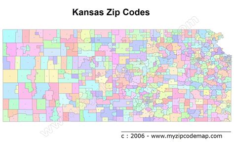 Kansas Zip Code Maps - Free Kansas Zip Code Maps