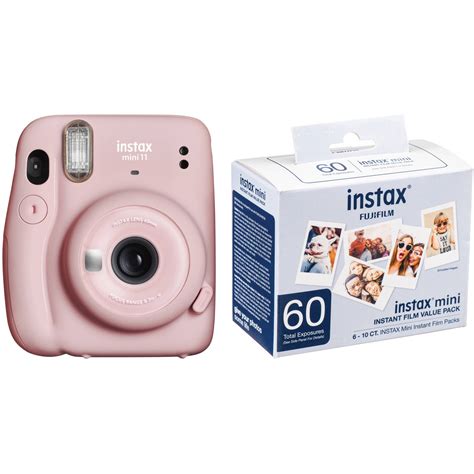 FUJIFILM INSTAX MINI 11 Camera & Instant Film Kit (Blush Pink,